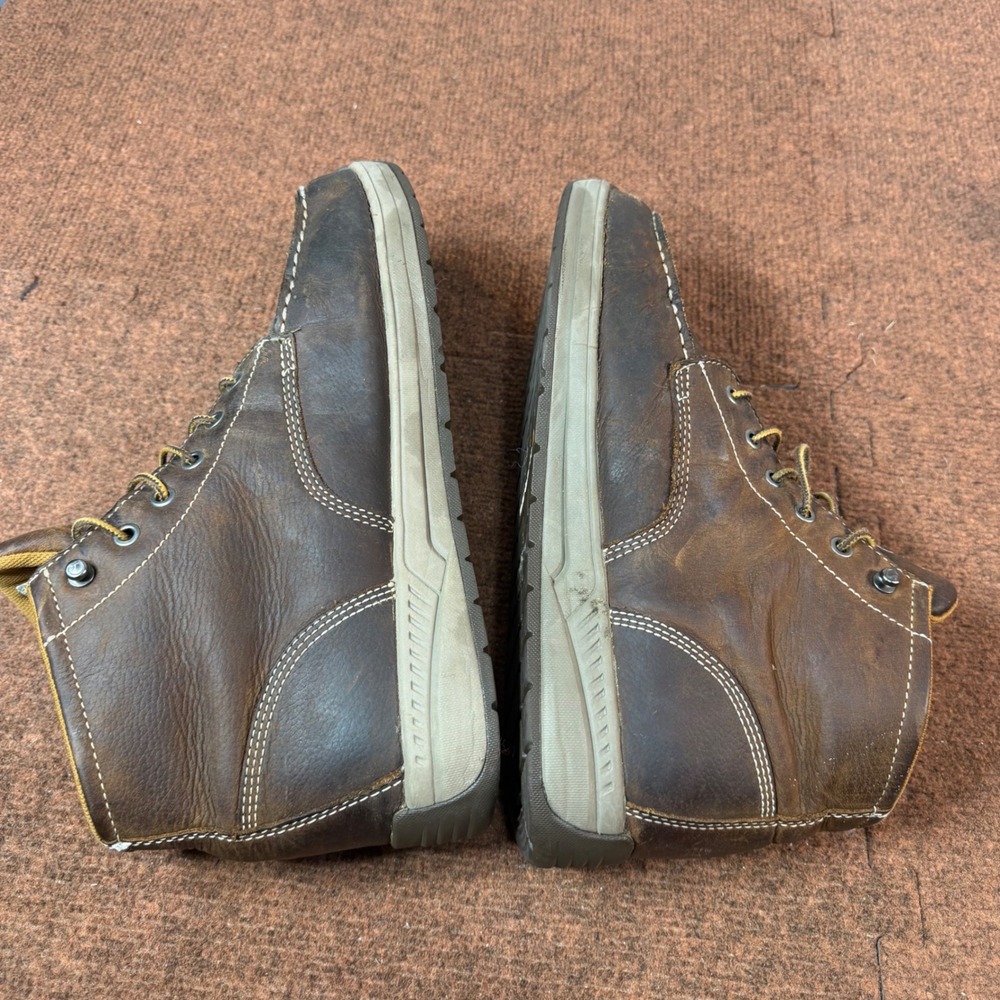 Carhartt Men Lightweight Wedge Chukka Work Boots Brown Leather Size 12W CMX4023 - Picture 9 of 10